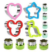 Kitchen Dining Stainless Steel Sandwiches Cutter Set, Bread Cookie Vegetable Cutters Food Grade Cookie Cutter Mold